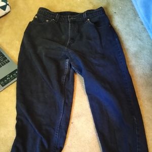 Levi 551 Relaxed Fit Tapered Leg Black Jeans